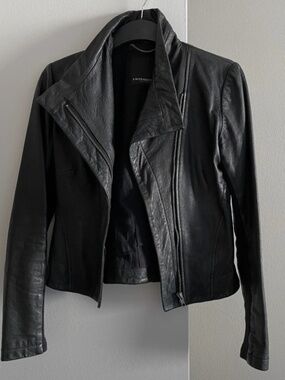 A MOVEABLE FEAST LEATHER JACKET | BLACK XS
